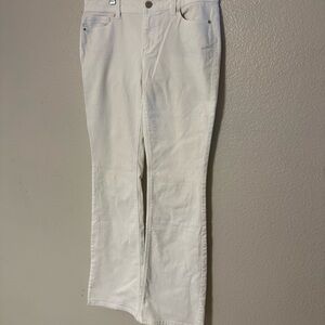 White House Black Market Women's White Wide Leg Jeans Size 29”